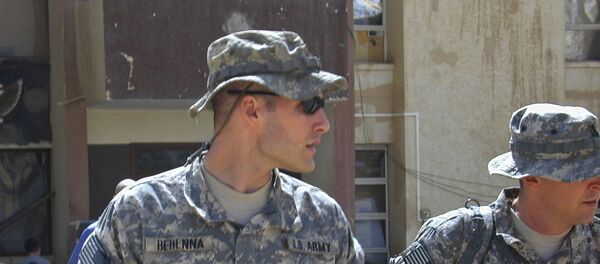  Irak'ta gözaltına alınan bir kişiyi öldürmek suçundan 2009'da hapis cezasına çarptırılan eski ABD askeri Michael Behenna - Sputnik Türkiye