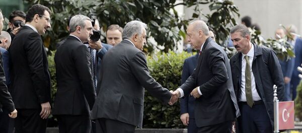 Cumhurbaşkanı Recep Tayyip Erdoğan başkanlığında AK Parti İstanbul İl Başkanlığında 23 Haziran toplantısı yapıldı - Sputnik Türkiye