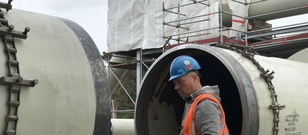 Kuzey Akım 2 inşaat alanı - Sputnik Türkiye