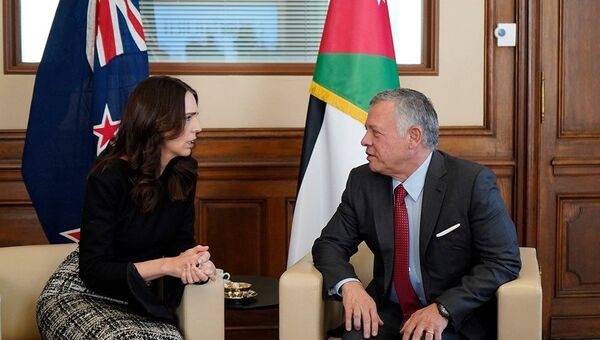 Ürdün Kralı, Yeni Zelanda Başbakanı Ardern ile görüştü - Sputnik Türkiye