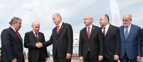 Devlet Bahçeli- Recep Tayyip Erdoğan- Kemal Kılıçdaroğlu - Sputnik Türkiye