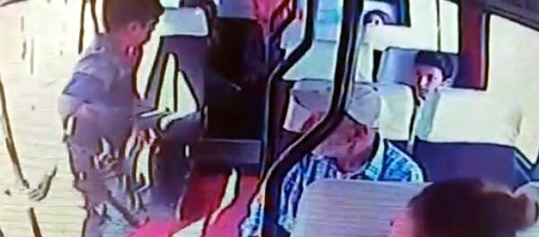 Üzeri kirli çocuğu koltuktan kaldırıp yere oturttuğu iddia edilen şoför, seferden men edildi - Sputnik Türkiye