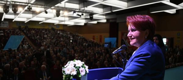 İYİ Parti'nin 3. Olağanüstü Kurultayı - Genel Başkan Meral Akşener - Sputnik Türkiye