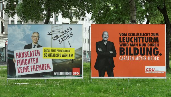 Almanya Avrupa Parlamentosu seçimleri CDU-SPD - Sputnik Türkiye