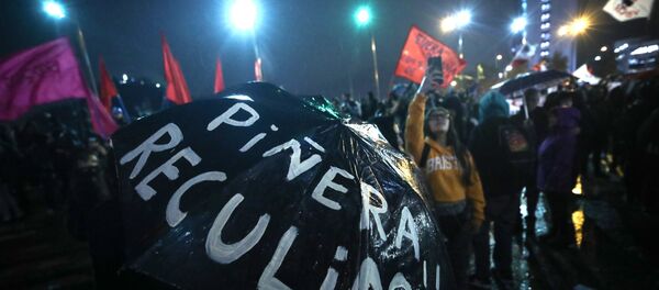 Şili, emekli, protesto - Sputnik Türkiye
