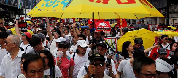 Hong Kong, protesto Hong Kong, protesto - Sputnik Türkiye
