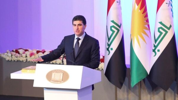Irak Kürt Bölgesel Yönetimi Başkanı olarak seçilen Neçirvan Barzani’nin yemin töreni - Sputnik Türkiye