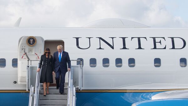 ABD Başkanaı Donald Trump - başkanlık uçağı Air Force One - Sputnik Türkiye