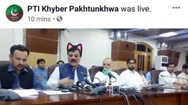 Pakistanlı bakanın kedi kulaklarıyla olan görüntüleri sosyal medyaya yansıdı - Sputnik Türkiye