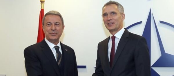 Milli Savunma Bakanı Hulusi Akar, NATO Genel Sekreteri Stoltenberg - Sputnik Türkiye