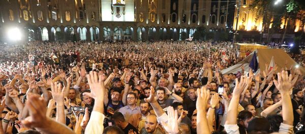 Gürcistan, protesto - Sputnik Türkiye