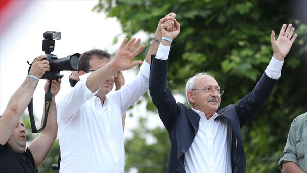 CHP Genel Başkanı Kemal Kılıçdaroğlu ile CHP İstanbul Büyükşehir Belediye Başkan Adayı Ekrem İmamoğlu - Sputnik Türkiye
