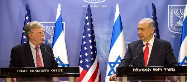 John Bolton- Benyamin Neyanyahu - Sputnik Türkiye