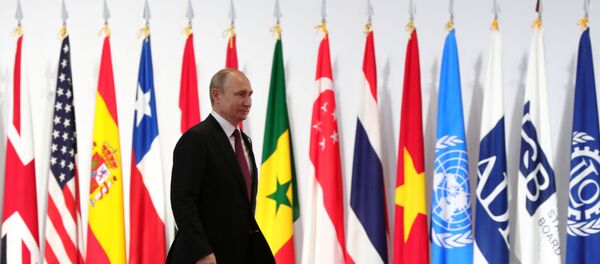 Rusya Devlet Başkanı Vladimir Putin-Japonya Osaka G20 Zirvesi - Sputnik Türkiye