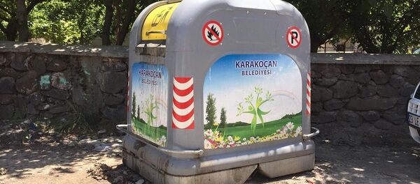 Elazığ, Karakoçan, bebek, çöp kutusu - Sputnik Türkiye