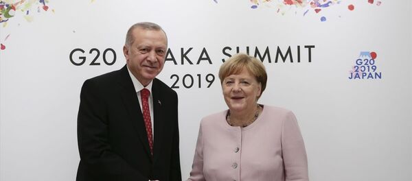 Türkiye Cumhurbaşkanı Recep Tayyip Erdoğan ve Almanya Başbakanı Angela Merkel - Sputnik Türkiye