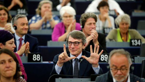 Avrupa Parlamentosu’nun (AP) yeni başkanı, Sosyal Demokratların adayı İtalyan David Maria Sassoli oldu.  - Sputnik Türkiye