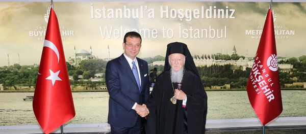 Ekrem İmamoğlu - Bartholomeos - Sputnik Türkiye