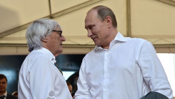 Bernie Ecclestone - Vladimir Putin - Sputnik Türkiye