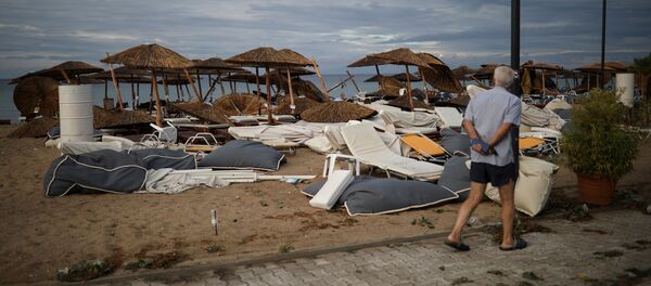 Yunanistan'da etkili olan fırtına - Sputnik Türkiye