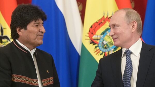 Vladimir Putin - Evo Morales - Sputnik Türkiye