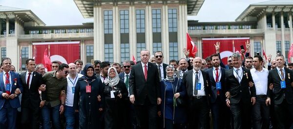 Recep Tayyip Erdoğan, Beştepe, 15 Temuz anması - Sputnik Türkiye