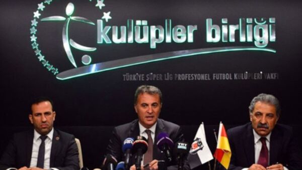 Kulüpler Birliği toplantısı sonrası başkan Fikret Orman, basın mensuplarına açıklamada bulundu. - Sputnik Türkiye