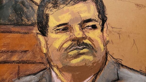 Dünyanın en büyük uyuşturucu örgütünün elebaşı olmakla suçlanan El Chapo (cüce) lakaplı Joaquin Guzman - Sputnik Türkiye