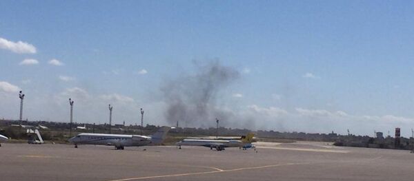 Libya, Mitiga havaalanı, saldırı - Sputnik Türkiye