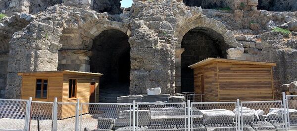 Side Antik Tiyatro, prefabrik tuvalet - Sputnik Türkiye