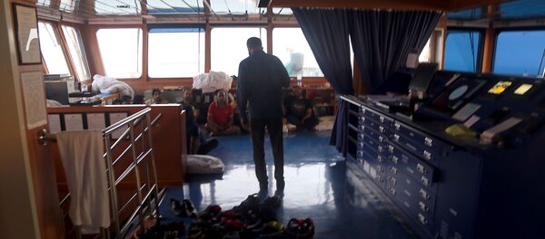 İran'ın el koyduğu İngiliz tankerinin içinden ilk fotoğraf yayınlandı - Sputnik Türkiye