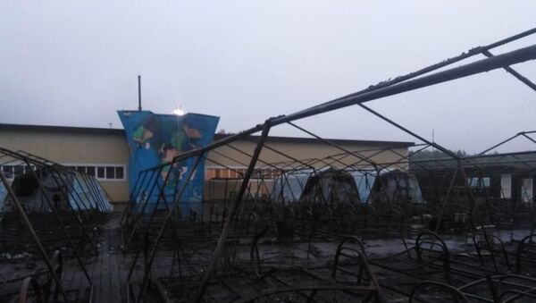 Rusya'da çocuk çadır kampında yangın çıktı - Sputnik Türkiye