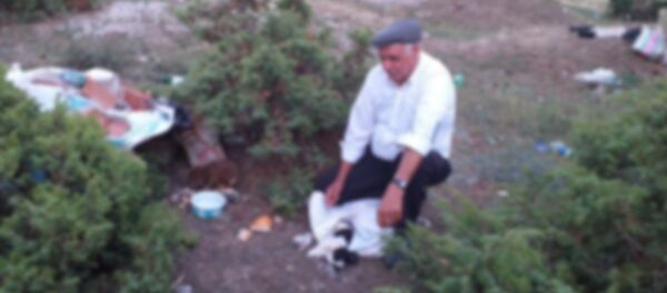 Denizli -  Çameli - 4 köpek yavrusunu çuvala koyup ormana bıraktılar - Sputnik Türkiye