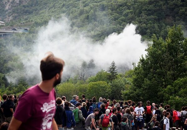 İtalya'da yüksek hızlı tren protestosu  - Sputnik Türkiye
