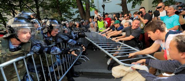 Moskova - protesto - Sputnik Türkiye