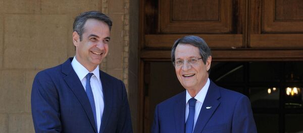  Nikos Anastasiades - Kiriakos Miçotakis - Sputnik Türkiye