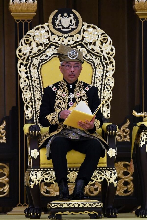 Malezya Kralı Sultan Abdullah törenle tacını giydi - Sputnik Türkiye