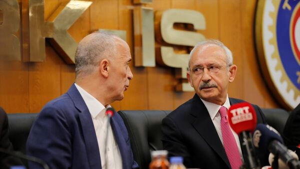 CHP Genel Başkanı Kemal Kılıçdaroğlu, Türk-İş Genel Başkanı Ergün Atalay - Sputnik Türkiye