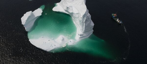 Kanada'da eriyen buzdağları - Sputnik Türkiye