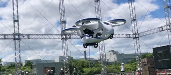 Japonya'da prototip uçan otomobil deneme uçuşu yaptı - Sputnik Türkiye