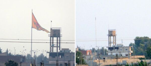 Suriye sınırında hareketlilik: YPG bayrakları indirildi - Sputnik Türkiye