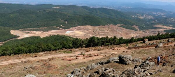 Kaz Dağları'nda altın madeni çalışmaları için binlerce ağaç kesildi. - Sputnik Türkiye