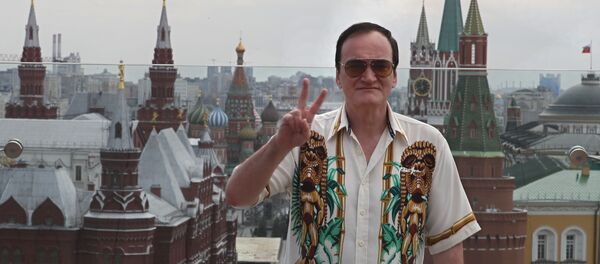 Ünlü yönetmen Quentin Tarantino, 'Bir Zamanlar Hollywood' filminin gösterimi için Moskova’da - Sputnik Türkiye