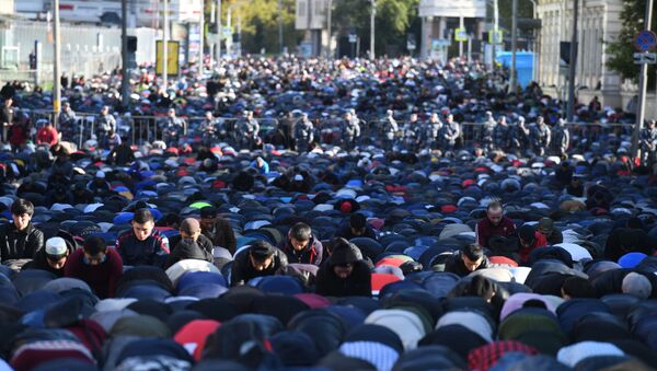 Rusya- Kurban Bayramı- Namaz - Sputnik Türkiye