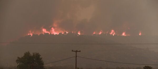 Yunanistan yangın - Sputnik Türkiye