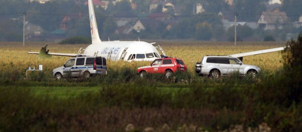 Mısır tarlasına acil iniş yapan Rus yolcu uçağı - Sputnik Türkiye