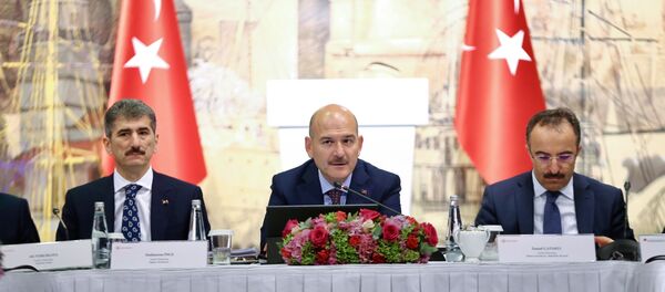 İçişleri Bakanı Süleyman Soylu, İstanbul’da uluslararası medya temsilcileriyle bir araya geldi.  - Sputnik Türkiye