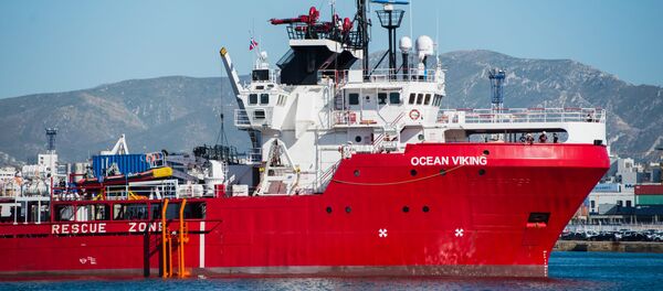 Fransız sivil toplum kuruluşları MSF ve SOS Mediterranee tarafından idare edilen Ocean Viking gemisi - Sputnik Türkiye