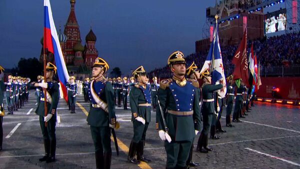 Moskova'da Spasskaya Kulesi Festivali'nin genel provası yapıldı - Sputnik Türkiye