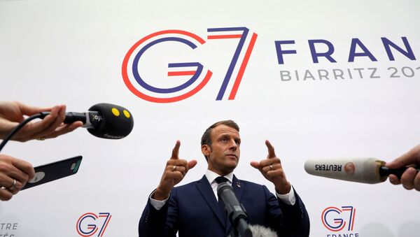 Emmanuel Macron- G7 - Sputnik Türkiye